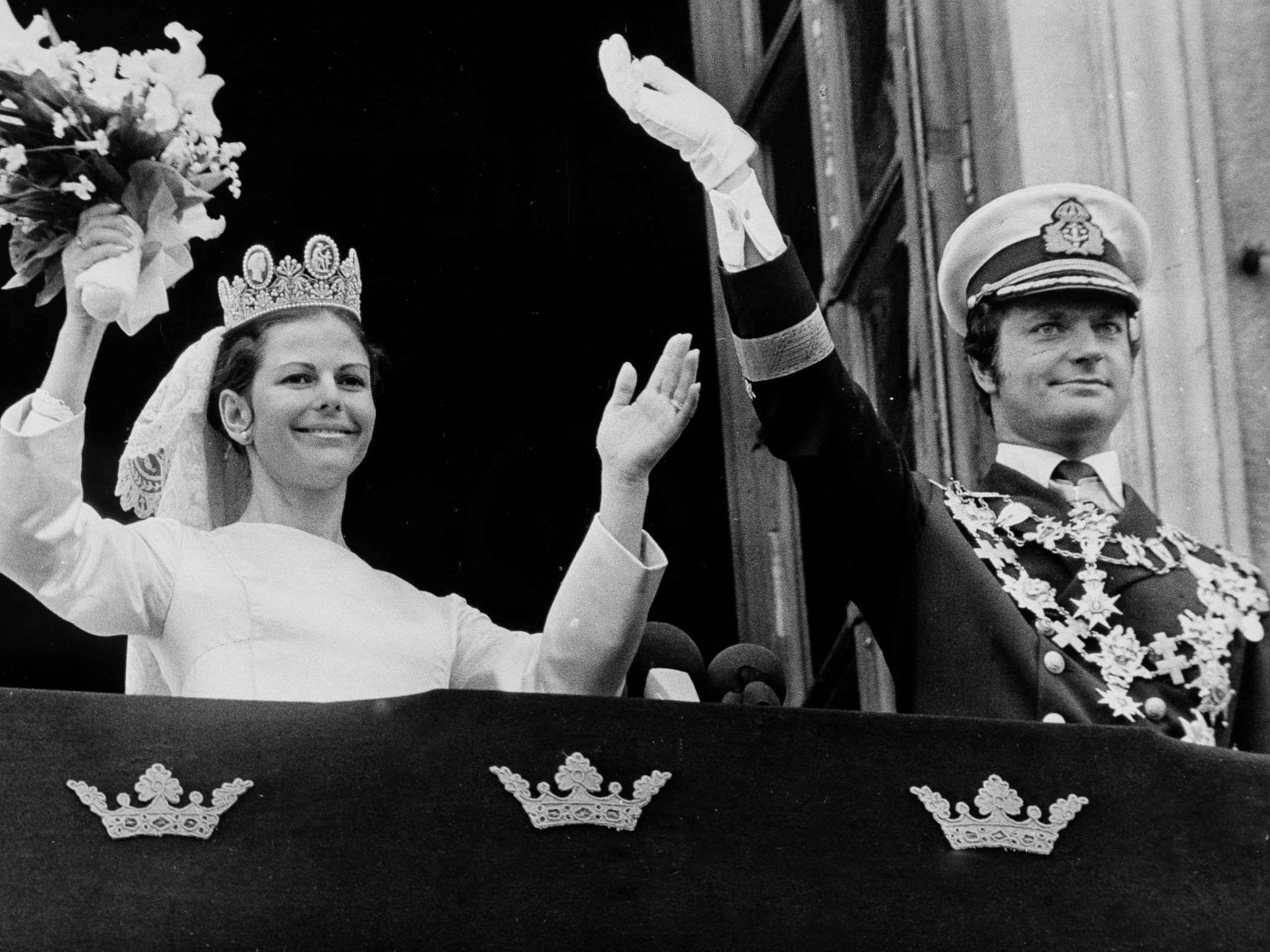 1976: King Carl Gustaf and Queen Silvia Sommerlath